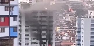 Incendio apartamento de Caracas