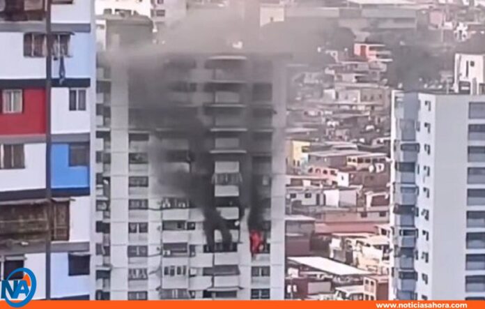 Incendio apartamento de Caracas