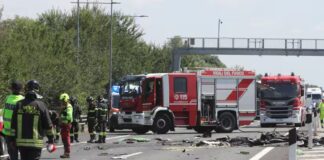 Fatal accidente aéreo autopista de Italia