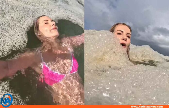 Influencer nada en aguas residuales en Sudáfrica