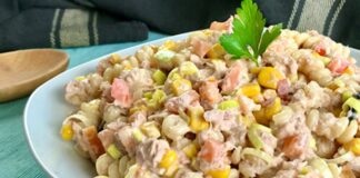 Ensalada playera Pasta con Atún