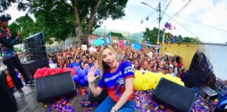 Elizabeth Niño inicio campaña electoral en Naguanagua