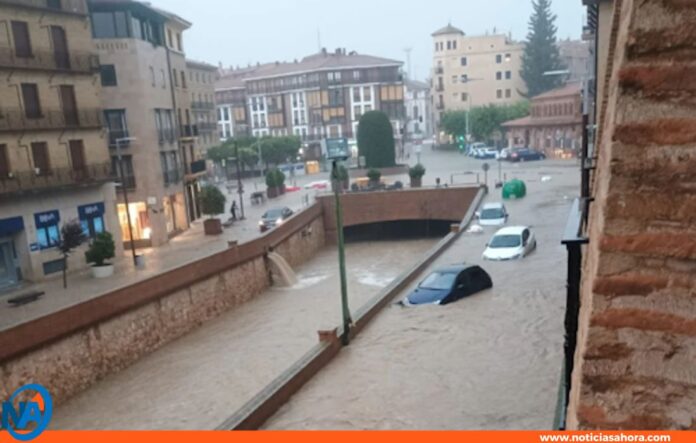 Alerta roja por lluvias en Cataluña y Aragón