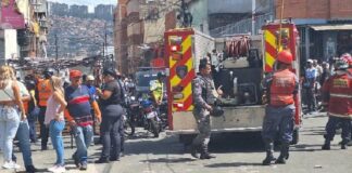 Explosión de bombona de gas en Catia