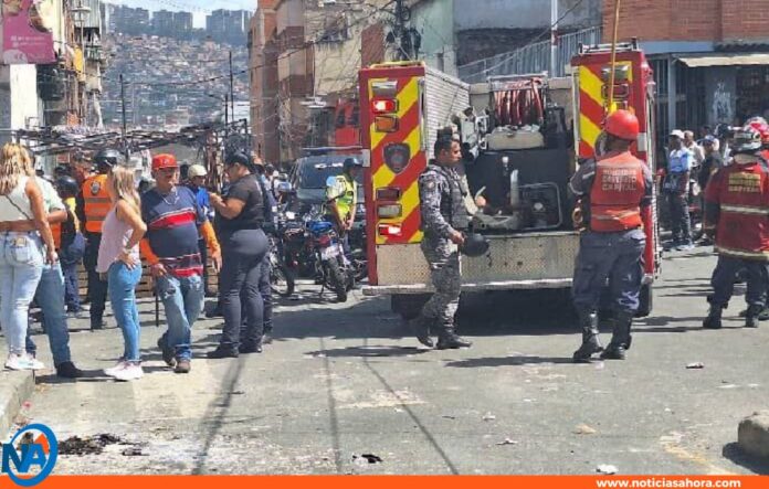 Explosión de bombona de gas en Catia