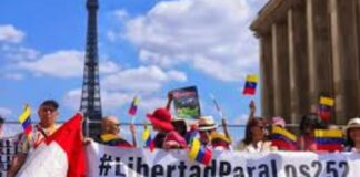Clamor París por la liberación de 252 Venezolanos