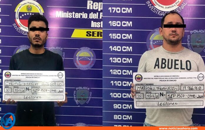 detenidos lanzar objetos Chacao