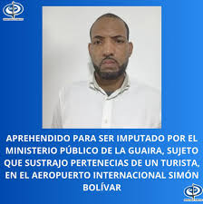 MP La Guaira imputará sujeto por hurto en Aeropuerto