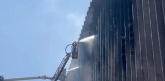 incendio central telefónica El Cairo