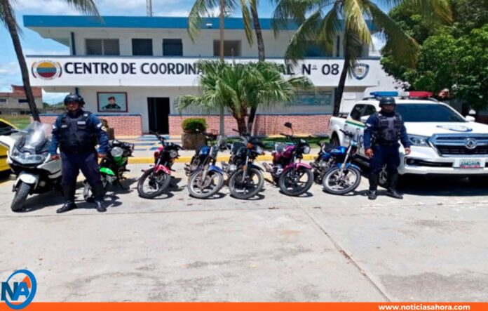 motos retenidas Tucacas