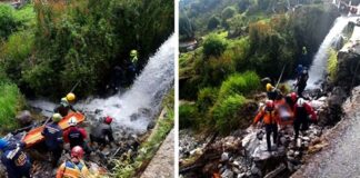 padre hijo arrastrados quebrada Mérida
