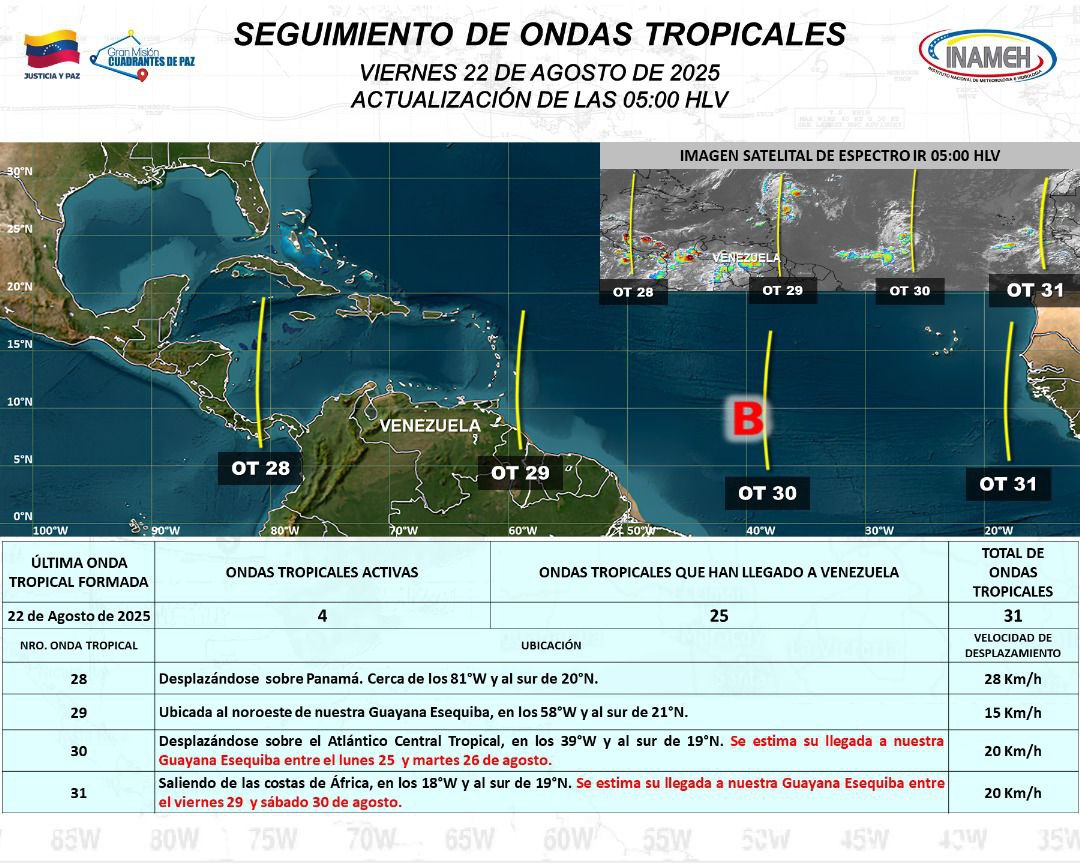 Clima en Venezuela hoy 22 agosto.1