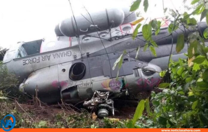 accidente helicóptero Ghana accidente helicóptero Ghana