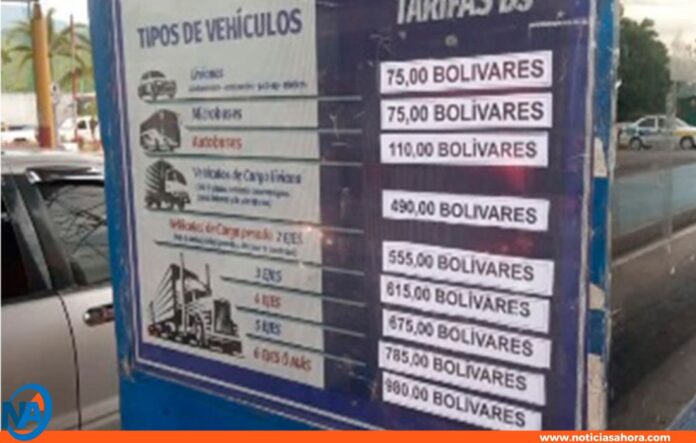 aumento peaje Carabobo aumento peaje Carabobo