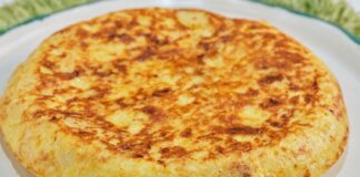 Tortilla de papa sin grasas