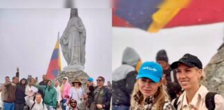 Turistas rusos en el Teleférico Mukumbarí