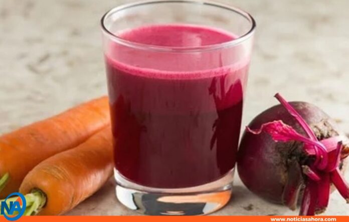 Jugo de remolacha zanahoria y limón