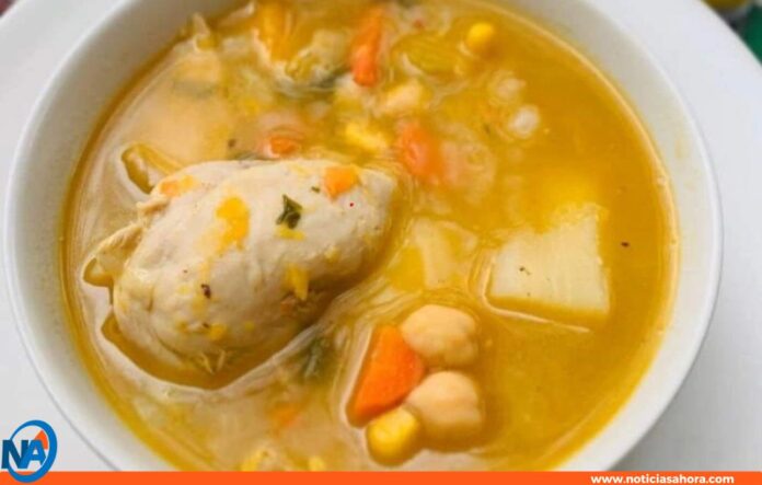 Sopa de pollo para los días fríos Sopa de pollo para los días fríos