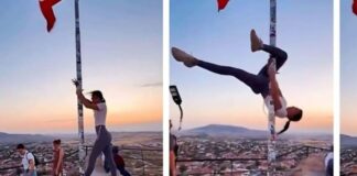 Turquía: Investigan turista dance asta de bandera