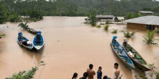 crecida del río Orinoco familias