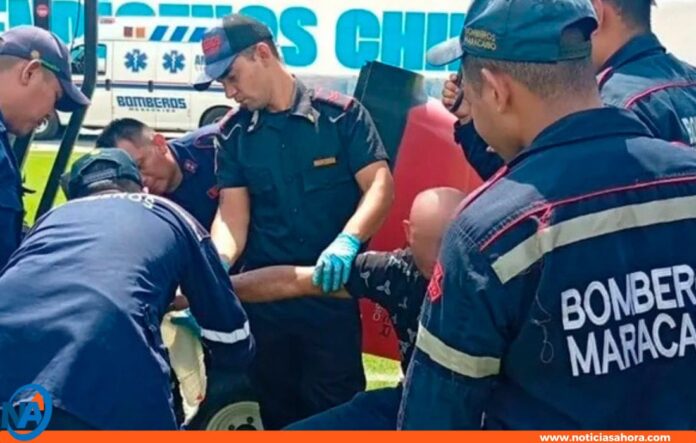 hombre atrapado podadora Maracaibo hombre atrapado podadora Maracaibo
