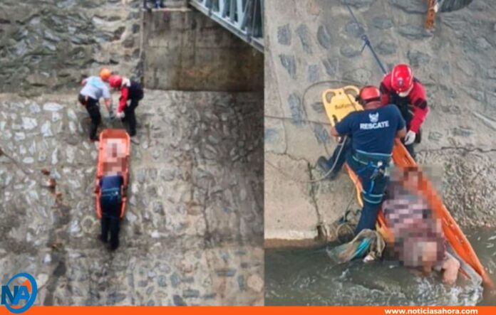 hombre rescatado río Guaire hombre rescatado río Guaire