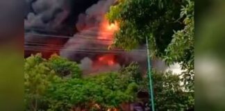 incendio empresa Los Guayos