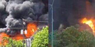 incendio empresa Los Guayos