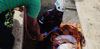 Mujer cayó fosa cementerio