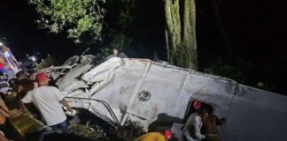 accidente autobús Choroní