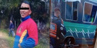 albañil arrollado transporte público