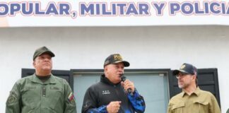 Ministro Cabello y Gobernador Lacava