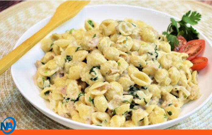 Receta de Pasta con Atún Cremoso Receta de Pasta con Atún Cremoso