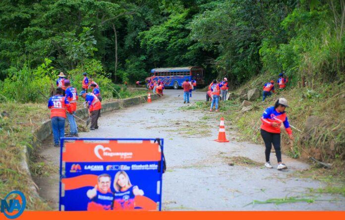 remoción de escombros carretera nacional Las Trincheras