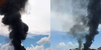 Incendio galpón en Bolívar