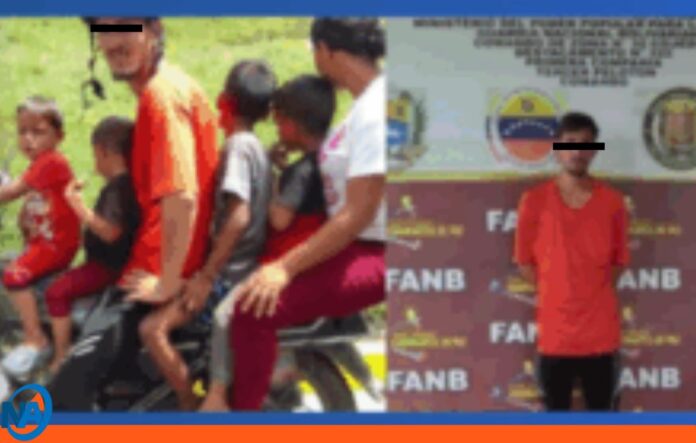 hombre detenido niños motocicleta hombre detenido niños motocicleta