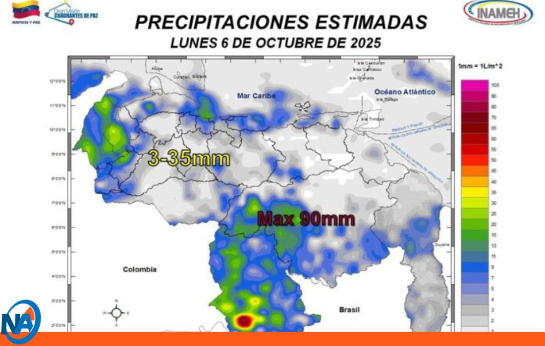 Pronóstico INAMEH en Venezuela.2