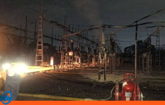 Incendio subestación eléctrica en Aragua