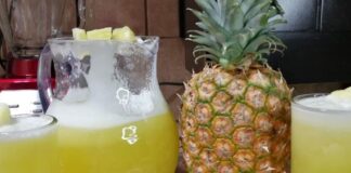 Agua cáscara de piña para adelgazar