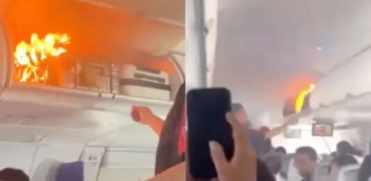 Batería portátil causa incendio en vuelo