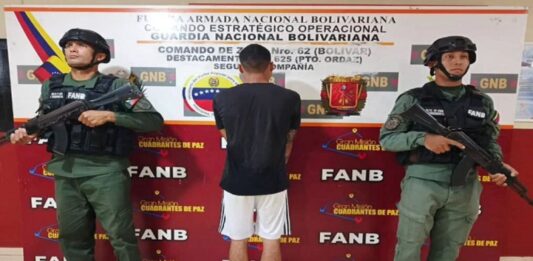 FANB detiene a ciudadano en Bolívar