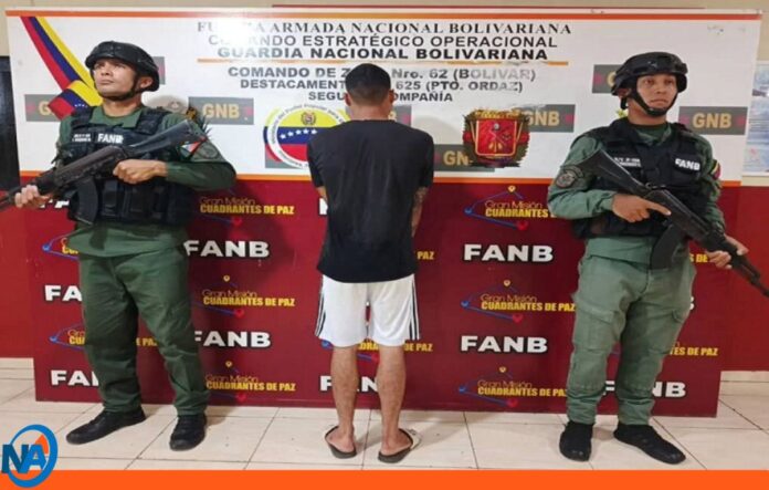 FANB detiene a ciudadano en Bolívar FANB detiene a ciudadano en Bolívar