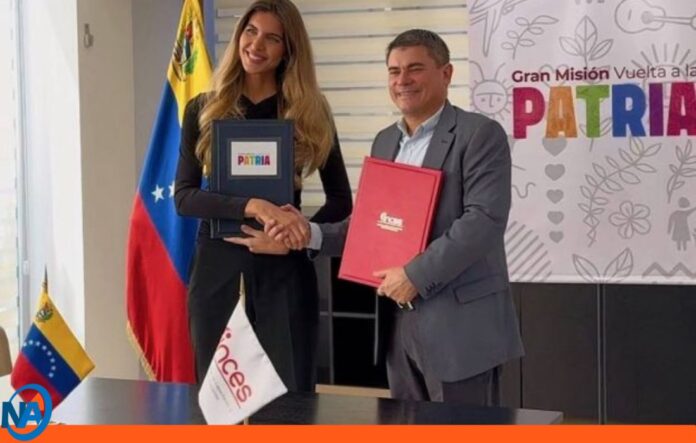 Inces y Misión Vuelta a la Patria forman alianza
