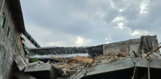 derrumbe internado Indonesia