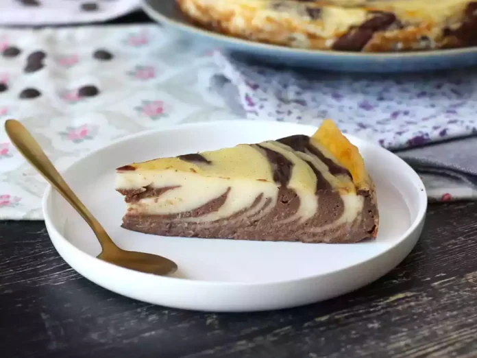 Flan marmoleado casero