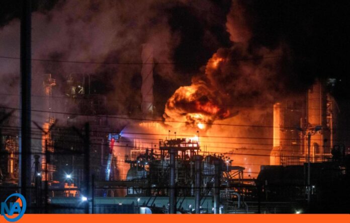 incendio explosión refinería Los Ángeles