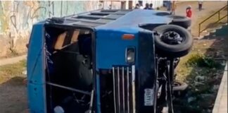 volcamiento autobús Lara