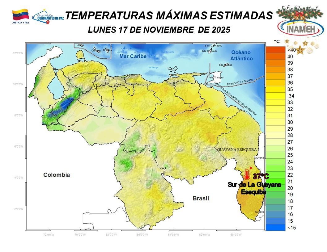 Tiempo en Venezuela 17 de Noviembre-1-2