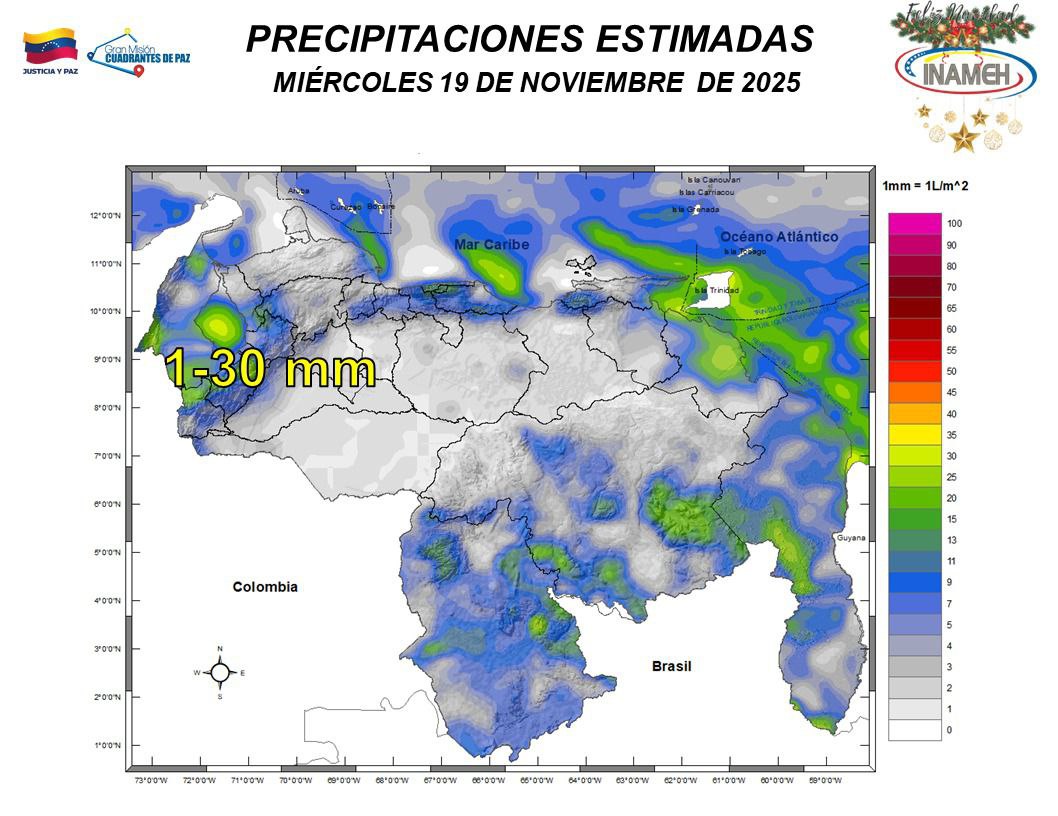 Venezuela amanece con nubosidad-3-3