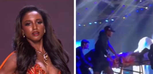Miss Jamaica caída